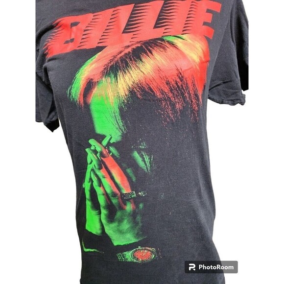Billie Eilish T-Shirt Size Small Black Pop Alternative Band - Picture 1 of 6